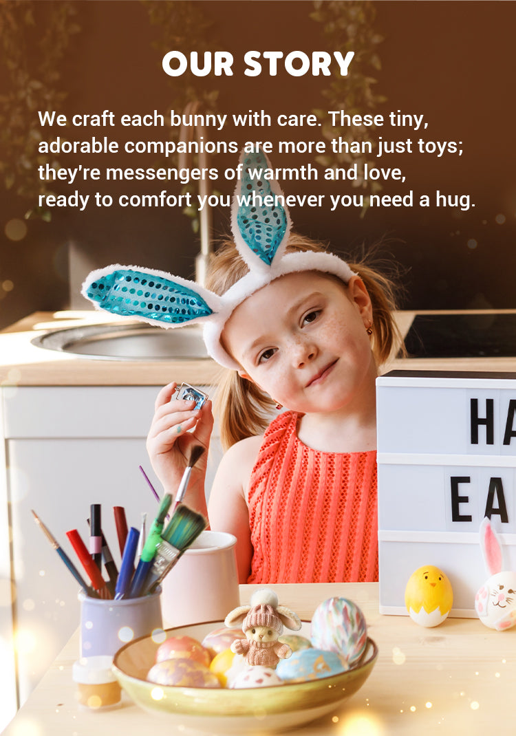💖Easter Big Promotion :BUY 3 GET 1 FREE🔥Handmade Mini Bunny Hug Cute Easter Gift🐇🎁