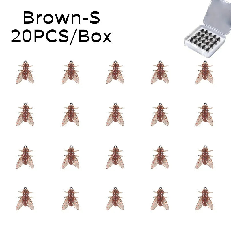 20 FlyLure™ Hooks – Realistic Flies for Big Catches!