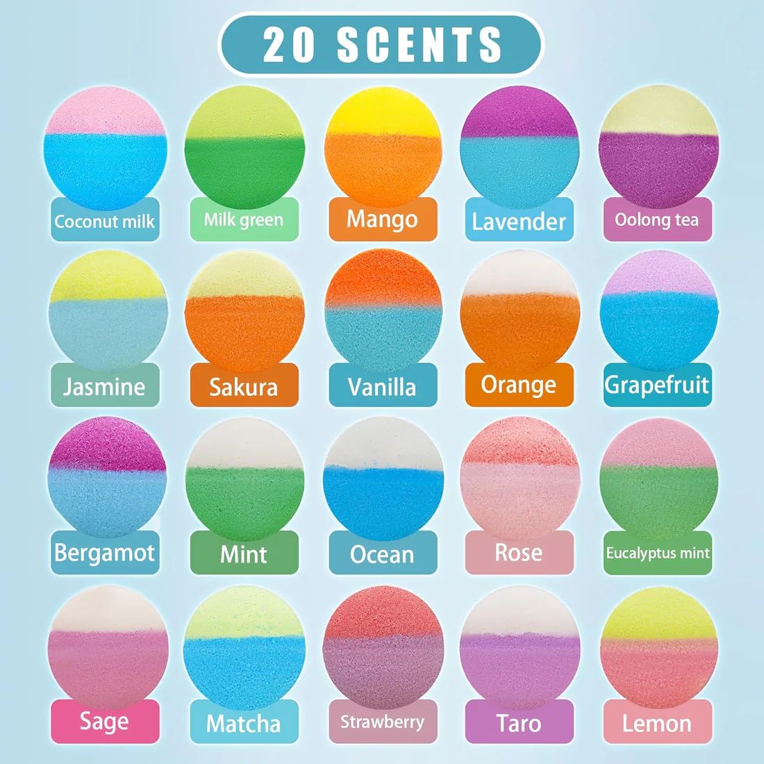 MysteryFizz™ Kids Bath Bombs – 20 Fun Surprises Inside