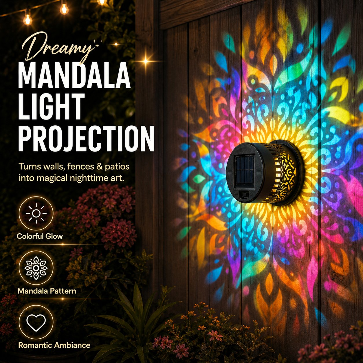 MandalaGlow™ – The Wall Light That Turns Empty Walls Into Art