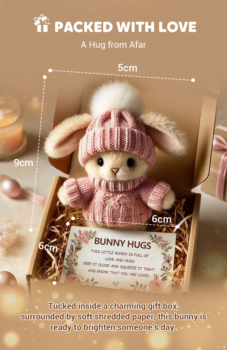 💖Easter Big Promotion :BUY 3 GET 1 FREE🔥Handmade Mini Bunny Hug Cute Easter Gift🐇🎁
