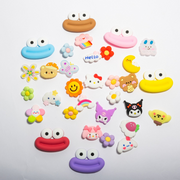 30 Cartoon Shoe Charms for Dog Shoes – Soft Rubber Buckles for Vent Hole Shoes