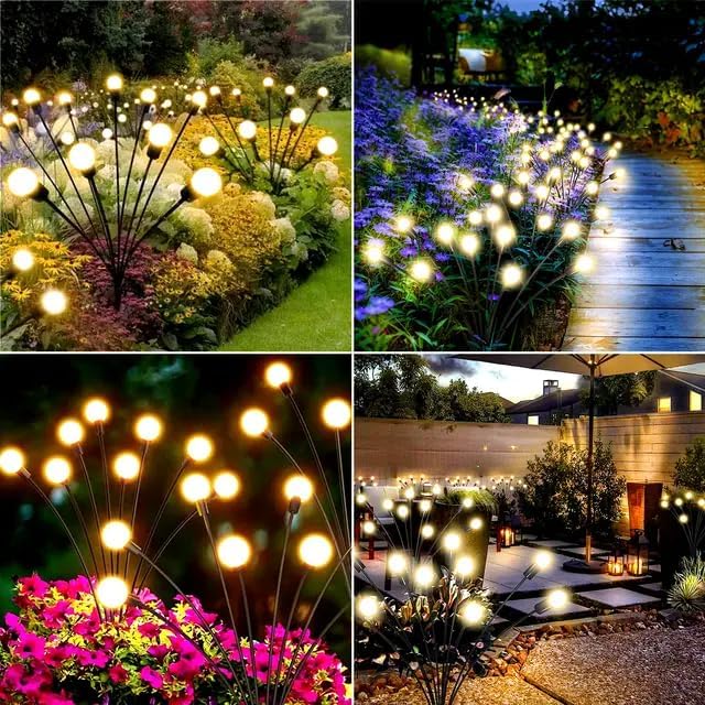 🌙 Solar Firefly Garden Lights –10 LEDs