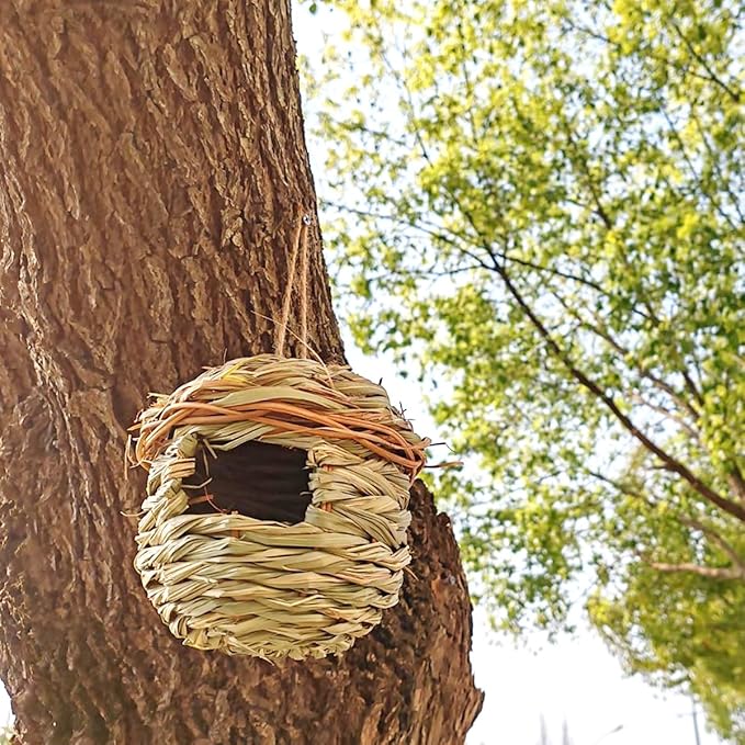 Handmade Straw Bird House