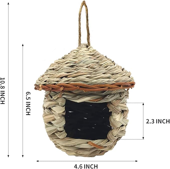 Handmade Straw Bird House