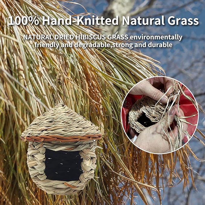 Handmade Straw Bird House