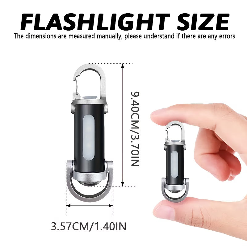 Aurora Flash™ Mini Keychain Flashlight 1200LM – Super Bright, Waterproof LED Light