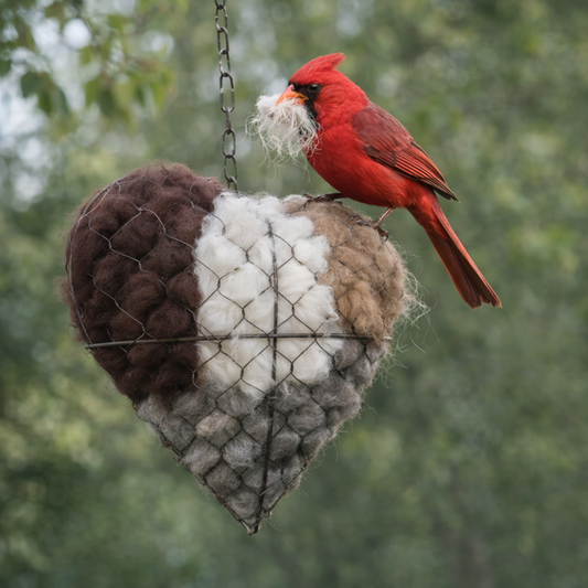 🕊️EasyLife™ Handmade Alpaca Fiber Bird Nesting Heart