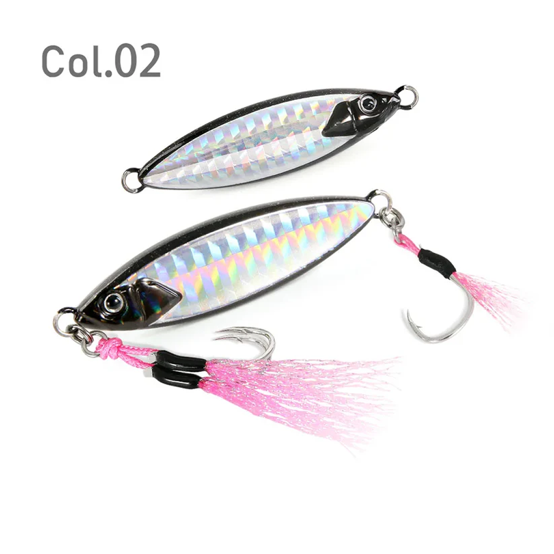 FSTK GlowCast™ Slow Pitch Jig Luminous Tuna & Sea Bass Lure with Assist Hook | Saltwater Inshore Bait