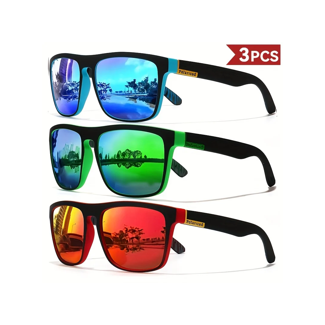 RetroLux™ Polarized Square Sunglasses – UV400 Designer Eyewear for Men & Women | Driving & Fishing