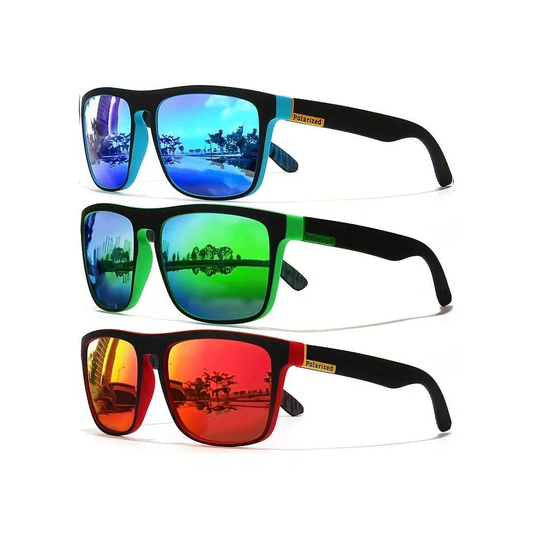 RetroLux™ Polarized Square Sunglasses – UV400 Designer Eyewear for Men & Women | Driving & Fishing