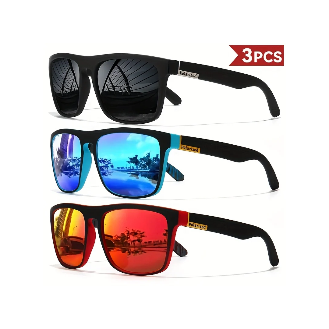 RetroLux™ Polarized Square Sunglasses – UV400 Designer Eyewear for Men & Women | Driving & Fishing