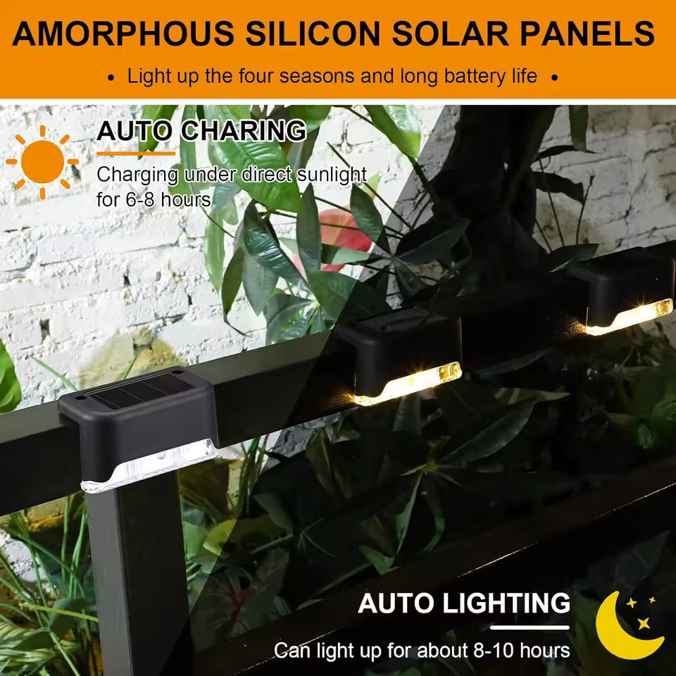 ✨ Solar Step Lights – 3 Pieces