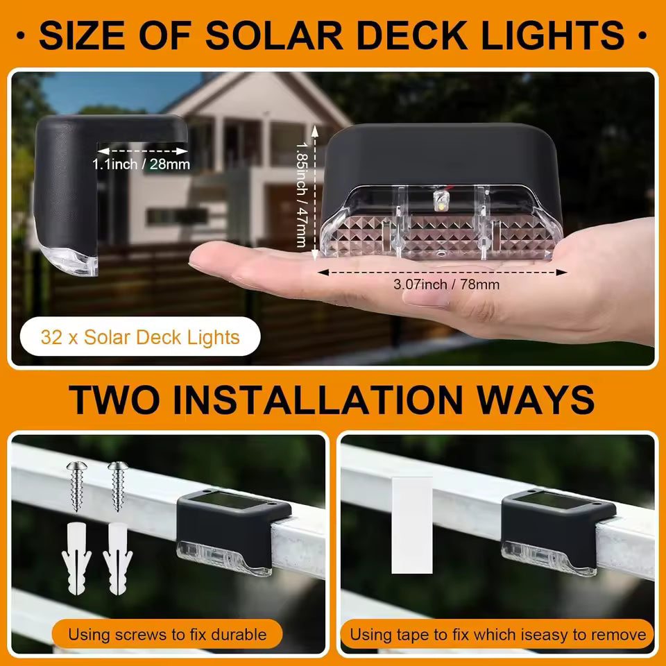 ✨ Solar Step Lights – 3 Pieces