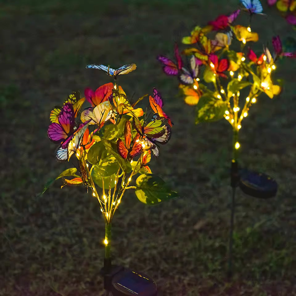 🦋 Solar Butterfly Garden Lights