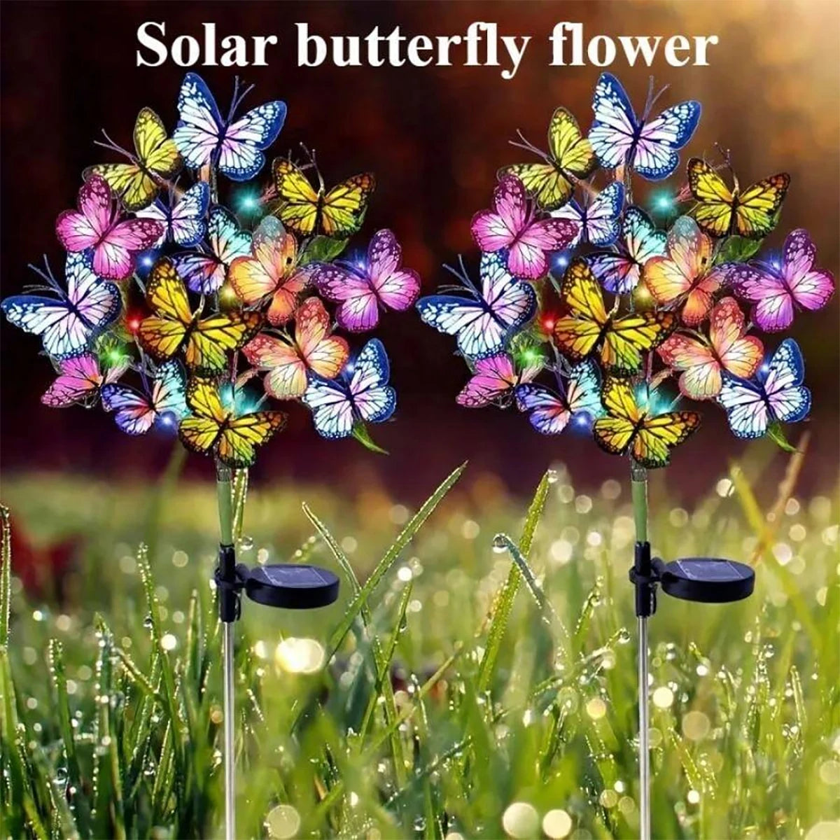 🦋 Solar Butterfly Garden Lights