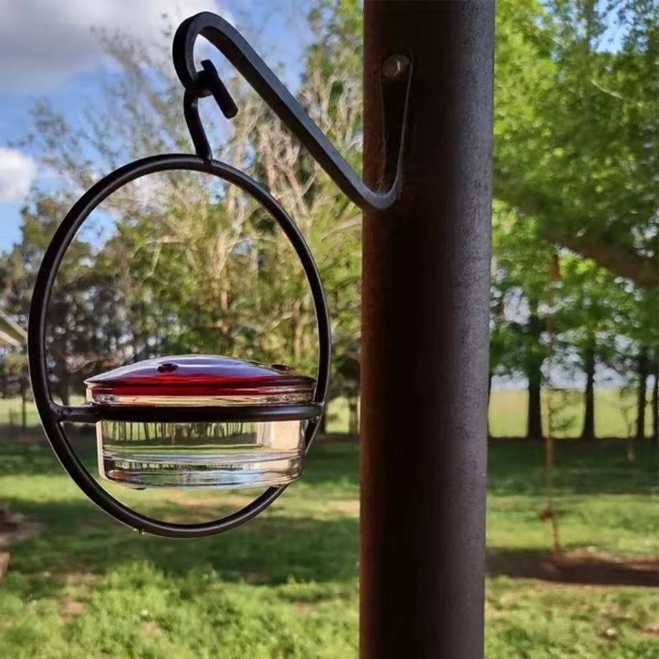 Red Bowl Bird Feeder for Water & Nectar