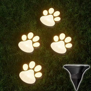 🐾 Glowing Paw Print Garden Lights