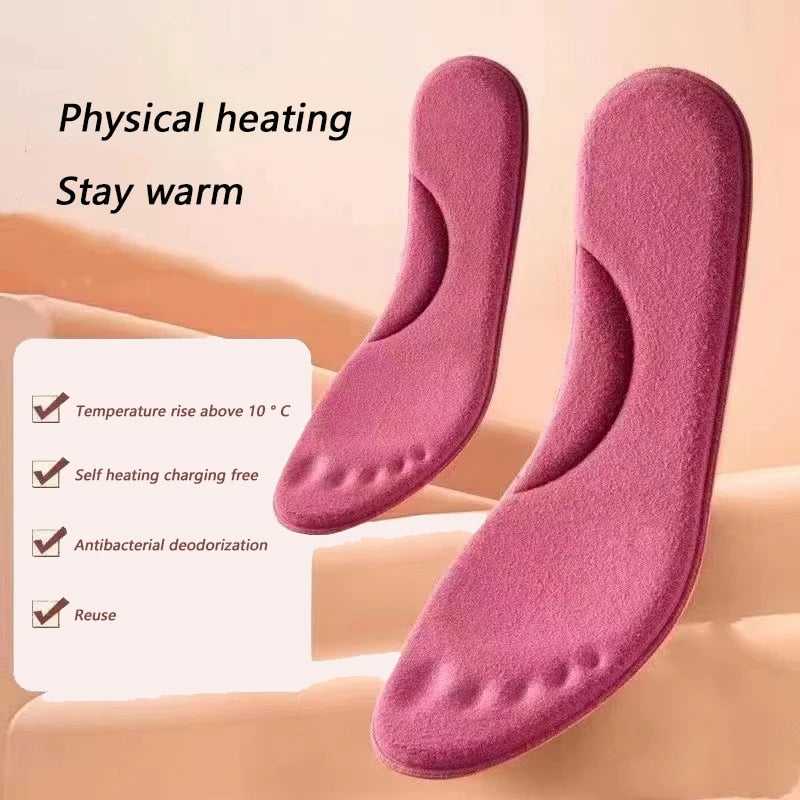 SelfHeat™ Insoles: Self heating Memory Foam Shoe Pads - easylife