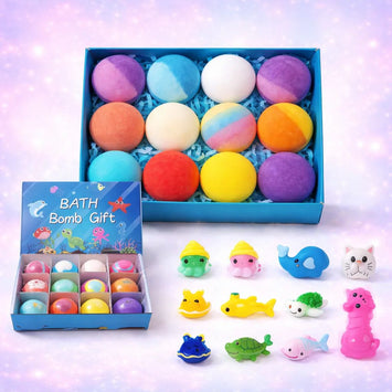MysteryFizz™ Kids Bath Bombs – 6/12/18 Pack with Surprise for Kids