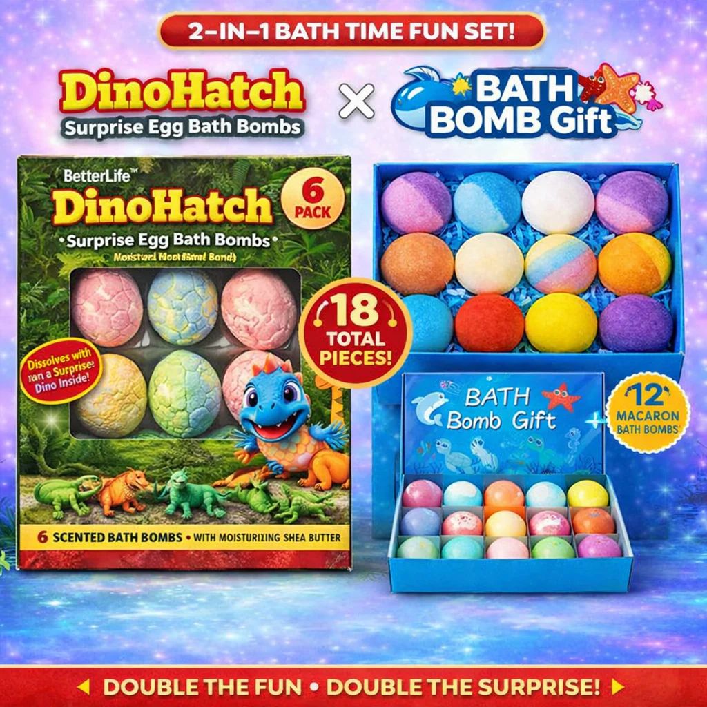 MysteryFizz™ Kids Bath Bombs – 6/12/18 Pack with Surprise for Kids