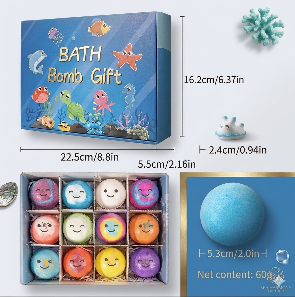 MysteryFizz™ Kids Bath Bombs – 6/12/18 Pack with Surprise for Kids