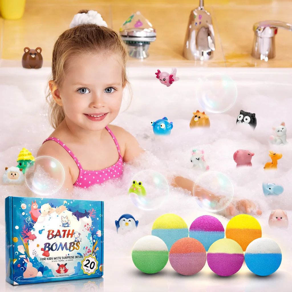 MysteryFizz™ Kids Bath Bombs – 6/12/18 Pack with Surprise for Kids