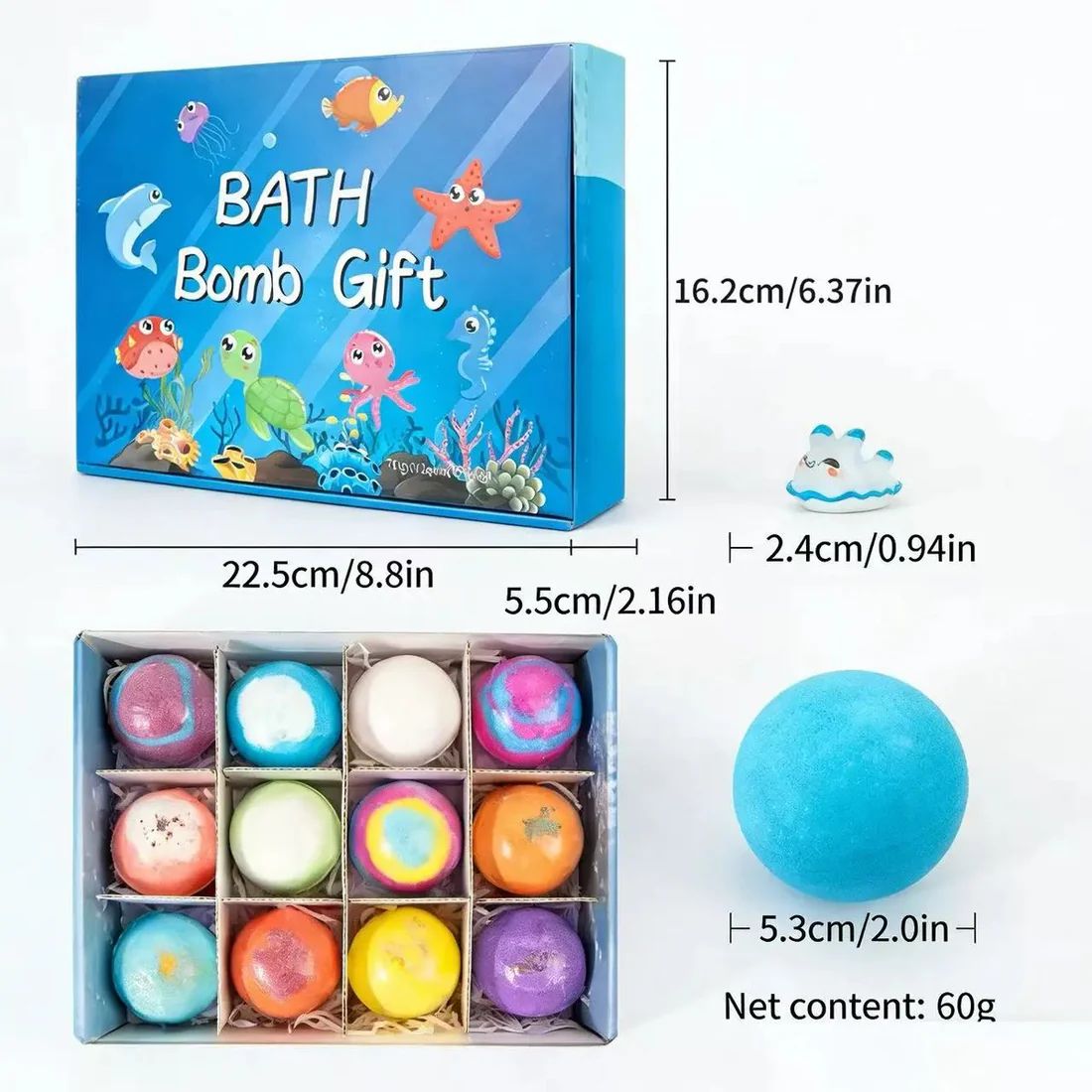 MysteryFizz™ Kids Bath Bombs – 6/12/18 Pack with Surprise for Kids