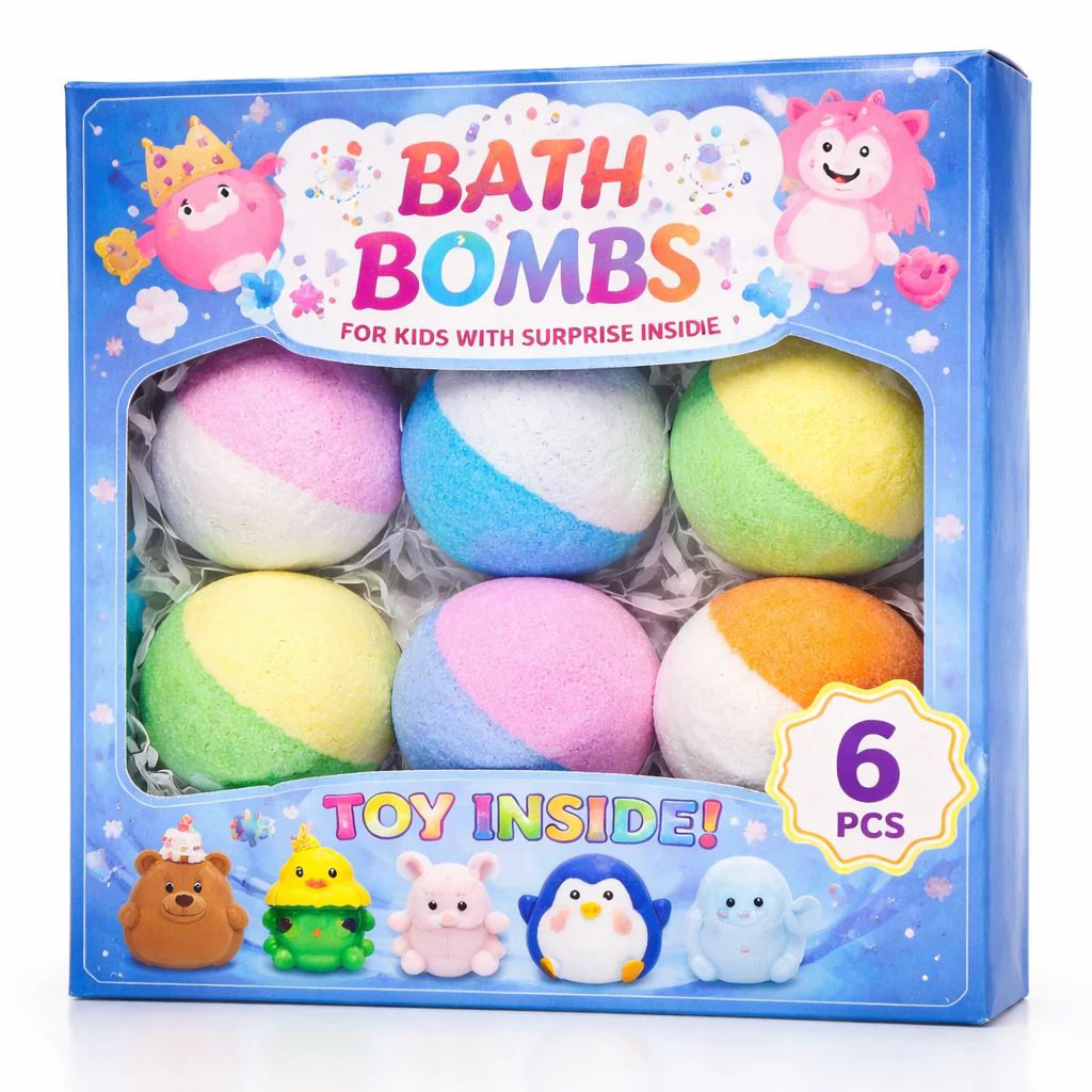 MysteryFizz™ Kids Bath Bombs – 20 Fun Surprises Inside