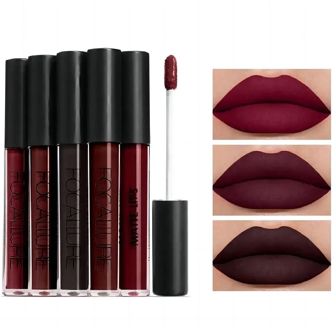 Focallure™ Liquid Lipstick: Matte Velvet Non Stick Cup Lip Gloss - easylife