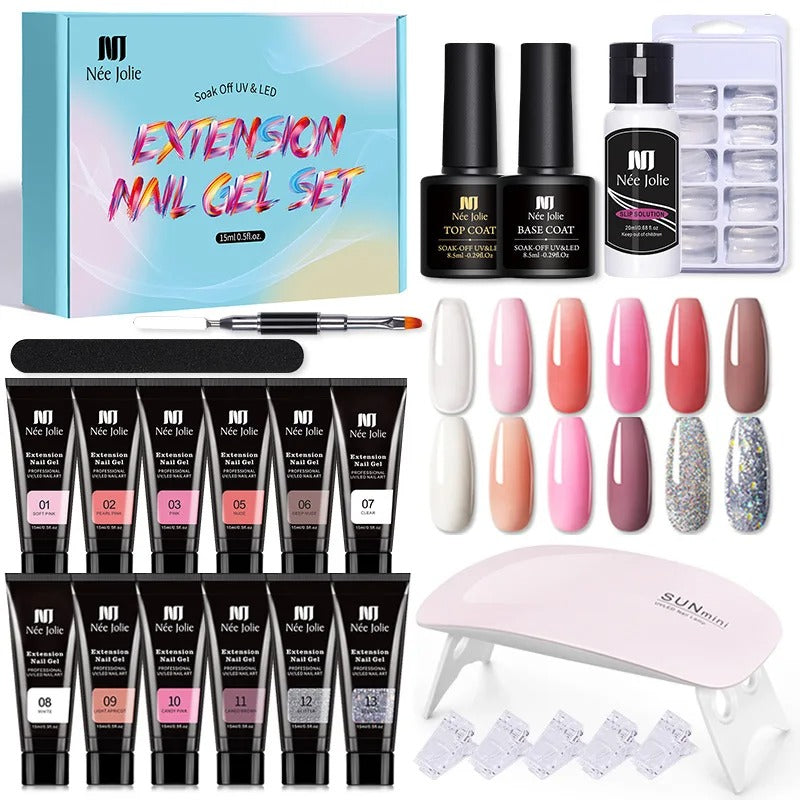 Née Jolie™ Nail Gel Set: Nail Extension  Set - easylife