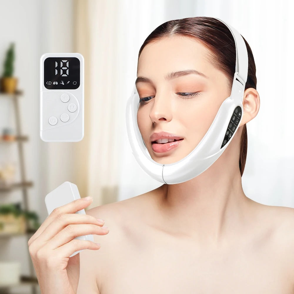 VFace™:LED Photon Therapy Face Slimming Massager V-Line Pro Facial Lifting Device - easylife