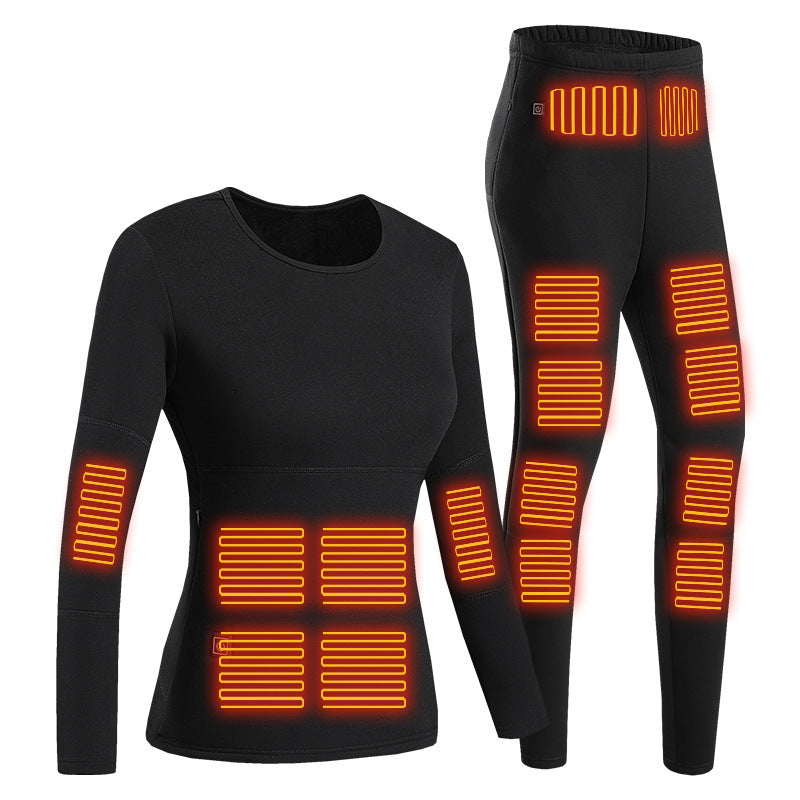 Winter Electric Heated Underwear Set Heated Clothes for Women Men